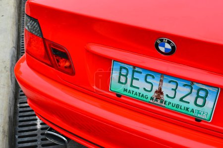 Foto de "BMW coche rojo en Royals Auto Moto Show en Marikina, Filipinas" - Imagen libre de derechos
