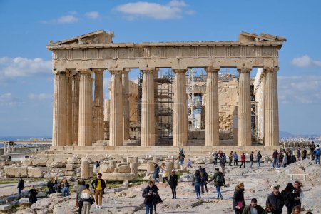 Photo for "Athens, Greece - FEB 16, 2020 - Parthenon. Emblematic temple - Royalty Free Image