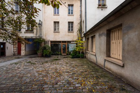 Photo for Small Courtyard in a Parisenne Neighborhood - Royalty Free Image