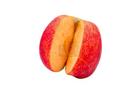Photo for Ripe, appetizing apple on white background - Royalty Free Image