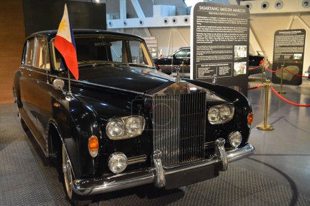 Photo for 1960 Rolls-Royce Phantom V owned by Imelda Marcos display at Presidential Car Museum - Royalty Free Image
