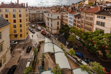 Téléchargez les photos : Surplombant Lyon, France - en image libre de droit