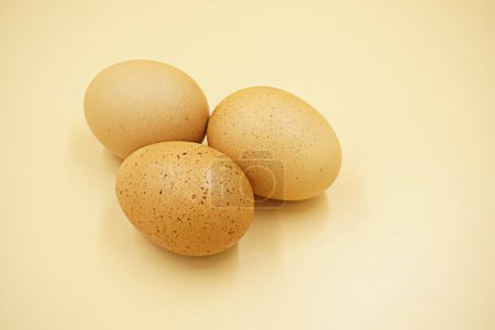 Photo for Close up of three eggs - Royalty Free Image