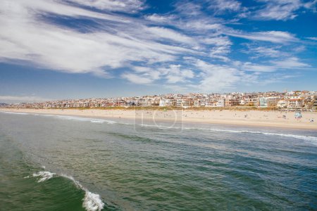 Photo for Manhattan Beach and cloudy sky - Royalty Free Image