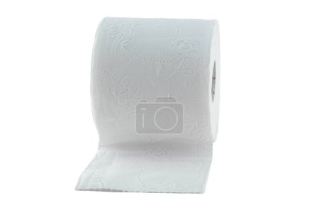 Photo for Toilet paper isolated on white. Supply for Quarantine - Royalty Free Image