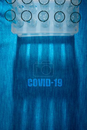Photo for Laboratory test tube covid - Royalty Free Image