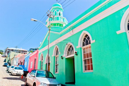 Téléchargez les photos : Maisons colorées Bo Kaap district Cape Town, Afrique du Sud
. - en image libre de droit