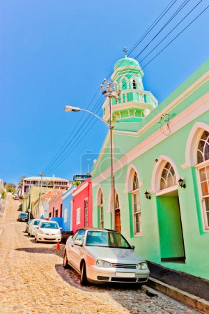 Foto de Coloridas casas Bo Kaap Cape Town (Ciudad del Cabo), Sudáfrica
. - Imagen libre de derechos
