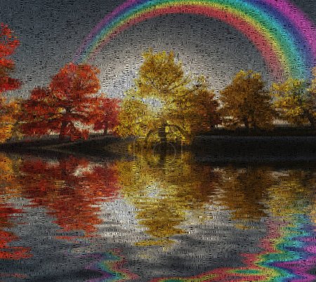 Photo for Autumn rainbow, conceptual abstract illustration - Royalty Free Image