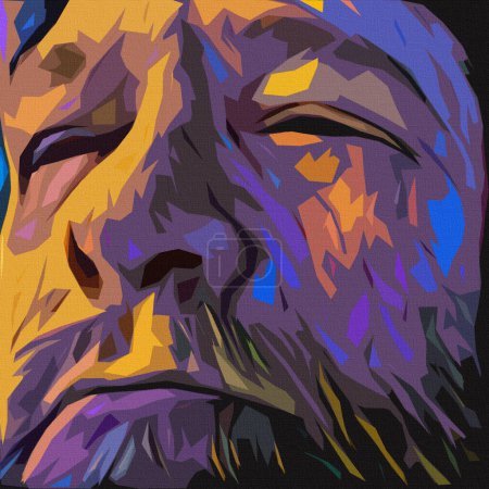 Photo for Wisdom Face, conceptual abstract illustration - Royalty Free Image