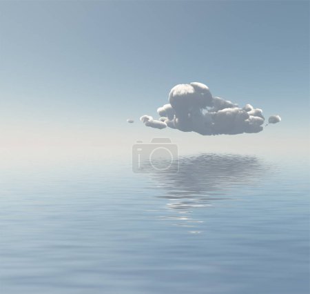 Photo for Cloud Over Sea or Ocean - Royalty Free Image
