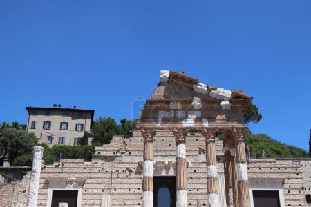 Photo for Ruins of Capitolium in Brescia, Itlay - Royalty Free Image