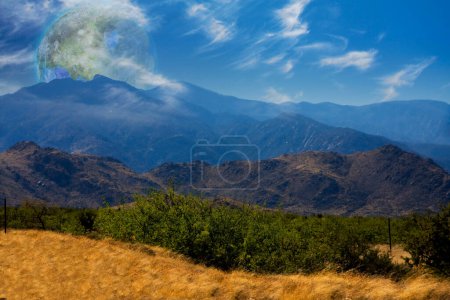 Photo for Terraformed Moon. View from the Earth - Royalty Free Image