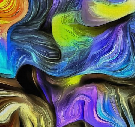 Photo for Abstract creative backdrop. Swirling Colors - Royalty Free Image