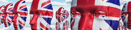 Téléchargez les photos : Grande-Bretagne, illustration 3D - en image libre de droit