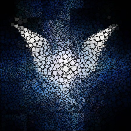 Photo for Winged abstract beautiful textured background for copy space - Royalty Free Image