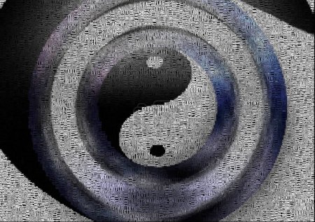 Photo for Yin Yang symbol, conceptual abstract illustration - Royalty Free Image