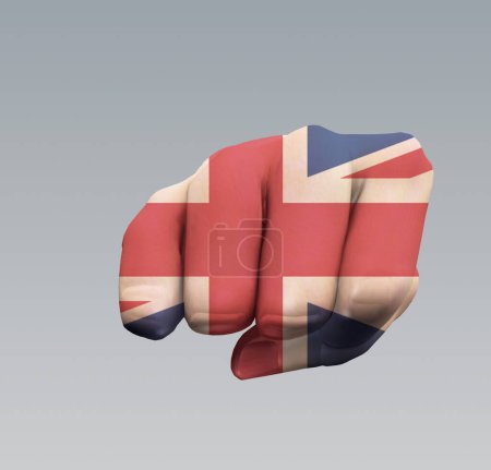 Téléchargez les photos : Poing de drapeau du Royaume-Uni - en image libre de droit