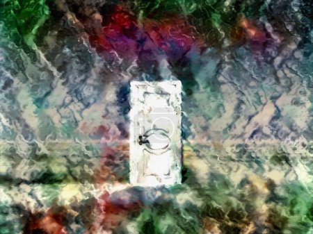Foto de Puerta blanca, ilustración abstracta conceptual - Imagen libre de derechos