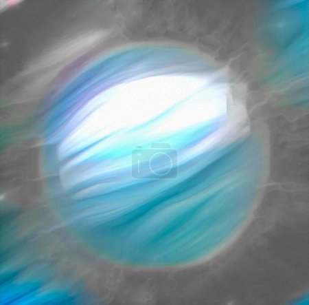 Photo for Azure planet, conceptual abstract illustration - Royalty Free Image