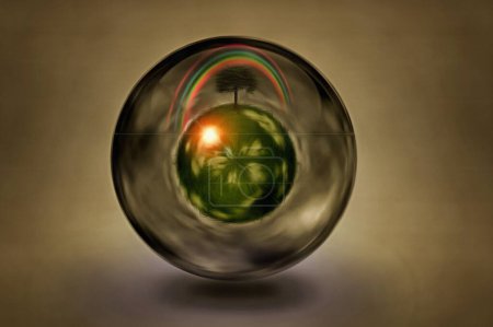 Photo for Eco bubble, abstract conceptual illustration - Royalty Free Image