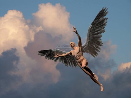 Téléchargez les photos : Angel, illustration conceptuelle abstraite - en image libre de droit