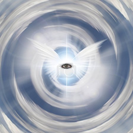 Téléchargez les photos : Angel Eye, illustration conceptuelle abstraite - en image libre de droit