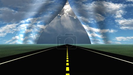 Photo for Up ahead a tear in the fabric of sky - Royalty Free Image