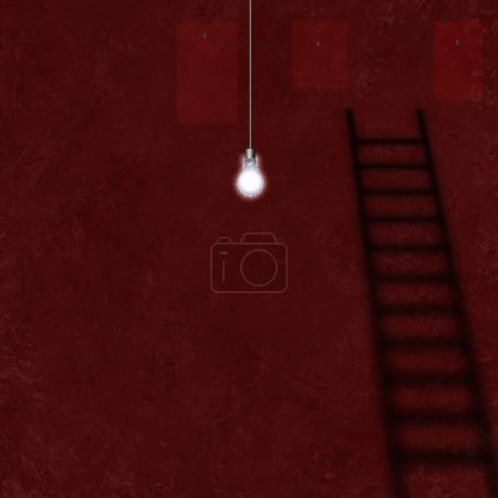 Téléchargez les photos : Ampoule, illustration conceptuelle abstraite - en image libre de droit