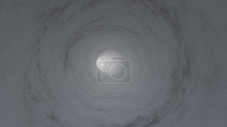Photo for Clouds tunnel,  grey illustration - Royalty Free Image