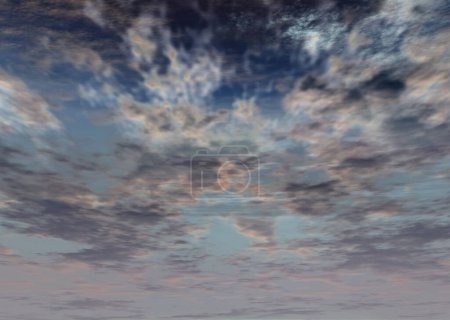 Photo for Beautiful clouds in sky, cloudscape background - Royalty Free Image