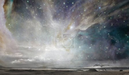 Photo for Fantasy Sky with stars - Royalty Free Image