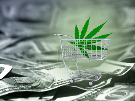Téléchargez les photos : Marijuana Commerce, image colorée - en image libre de droit
