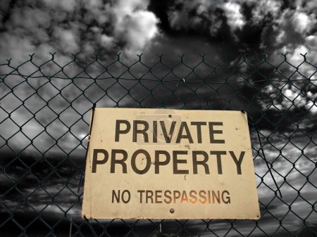 Photo for View of Private Property - Royalty Free Image