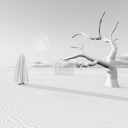 Photo for White desert void, daytime view - Royalty Free Image