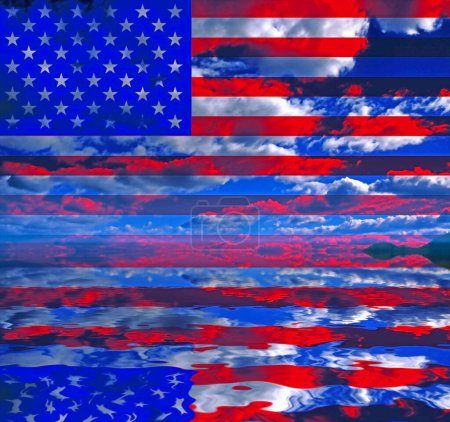 Téléchargez les photos : USA Couleurs nationales, image colorée - en image libre de droit