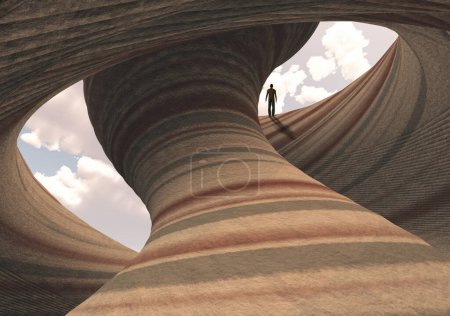Téléchargez les photos : Illustration de 'Canyon sculpté' - en image libre de droit