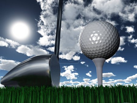 Téléchargez les photos : Vue du jour de golf - en image libre de droit