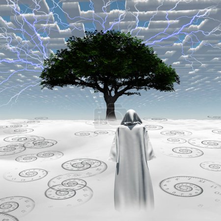 Photo for Tree of Eternity, 3d illustration - Royalty Free Image