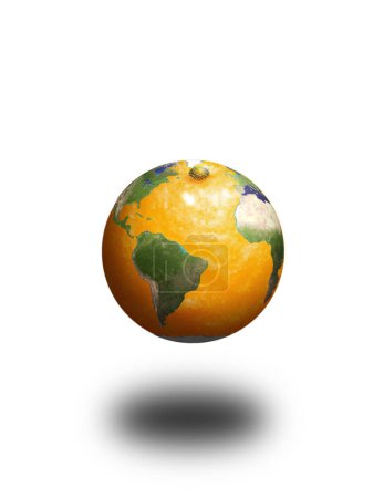 Photo for Orange Earth, colorful image - Royalty Free Image
