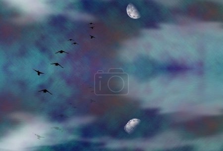 Photo for Mystic Marsh, conceptual creative illustration - Royalty Free Image