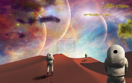 Photo for Illustration of 'Space journey' - Royalty Free Image
