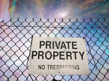 Photo for Composite image concept illustration of Private property - Royalty Free Image
