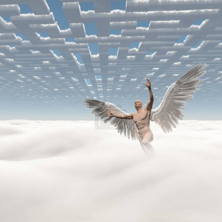 Téléchargez les photos : Angel, illustration abstraite conceptuelle - en image libre de droit