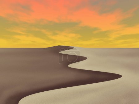 Téléchargez les photos : Dune, illustration abstraite conceptuelle - en image libre de droit