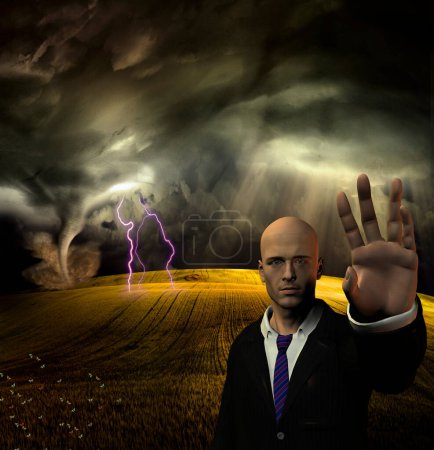 Téléchargez les photos : Illustration de concept d'image composite de Storm - en image libre de droit