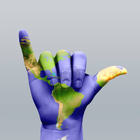 Téléchargez les photos : Image composite concept illustration de la main de l'Amérique - en image libre de droit