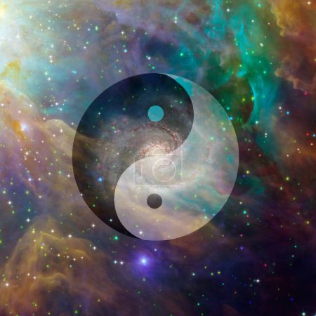 Photo for Yin Yang Celestial, conceptual abstract illustration - Royalty Free Image