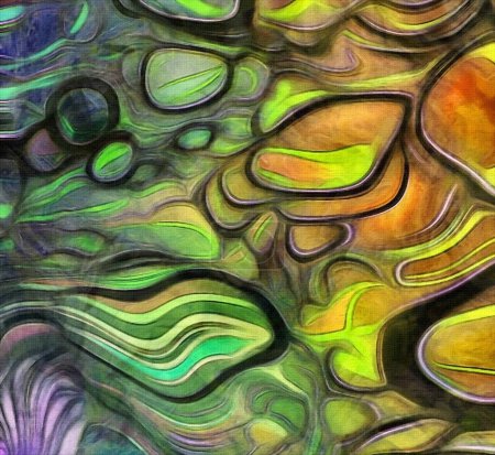 Foto de Colores líquidos, ilustración abstracta conceptual - Imagen libre de derechos