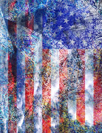 Photo for Amercain Abstract, colorful picture - Royalty Free Image